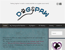 Tablet Screenshot of dogspaw.ca